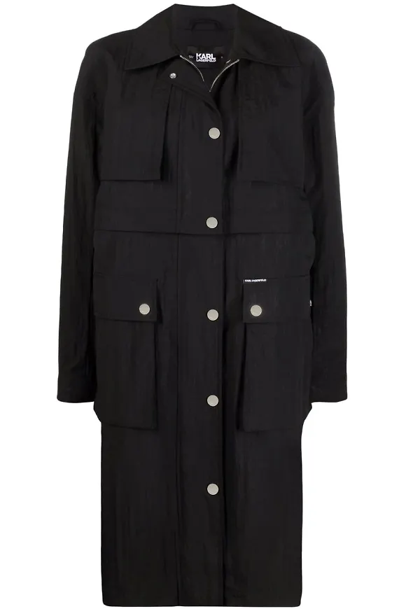 Karl Lagerfeld Transformer trenchcoat - Svart