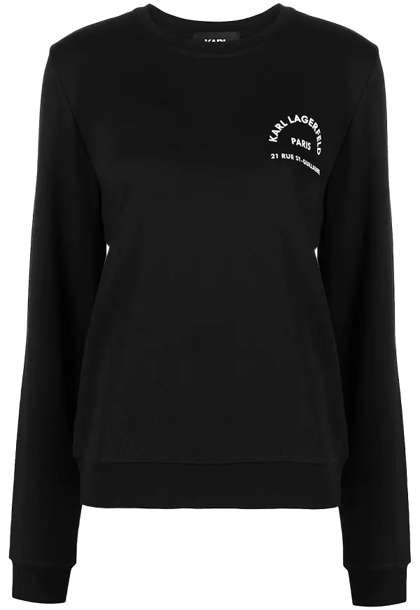 Karl Lagerfeld tröja med slogan - Svart