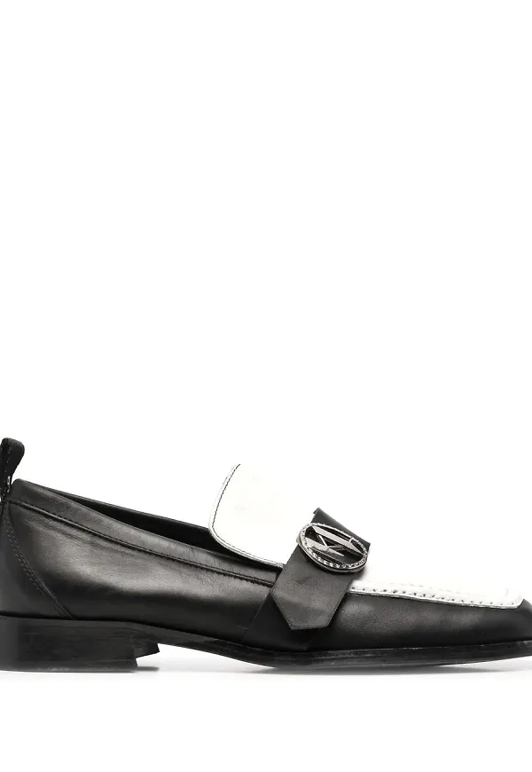 Karl Lagerfeld tvåfärgade loafers - Svart