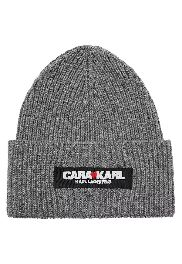 KARL LAGERFELD x CARA DELEVINGNE Mössa grå