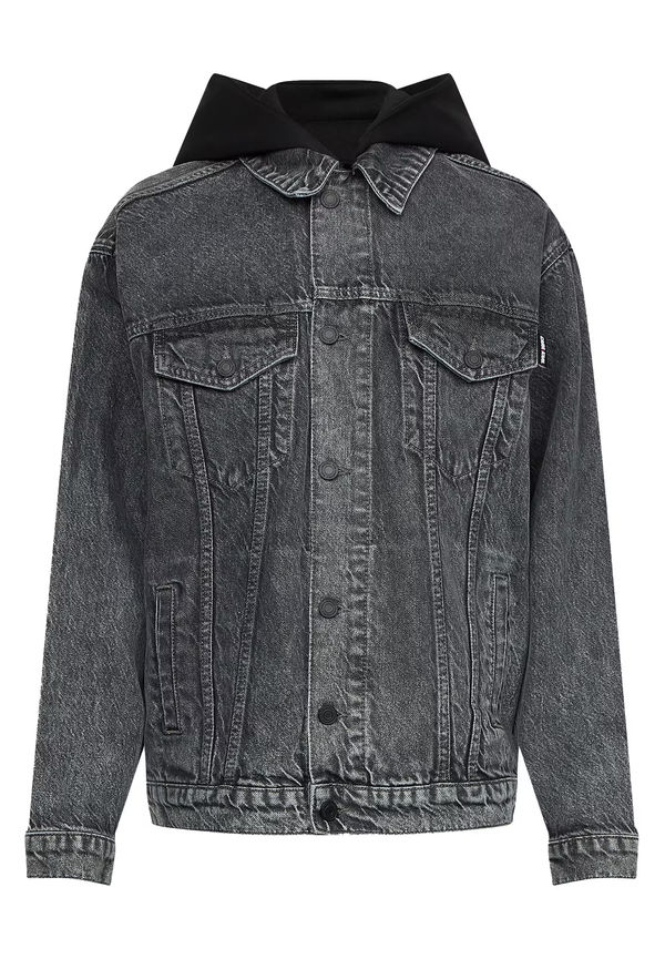 KARL LAGERFELD x CARA DELEVINGNE Övergångsjacka grå denim