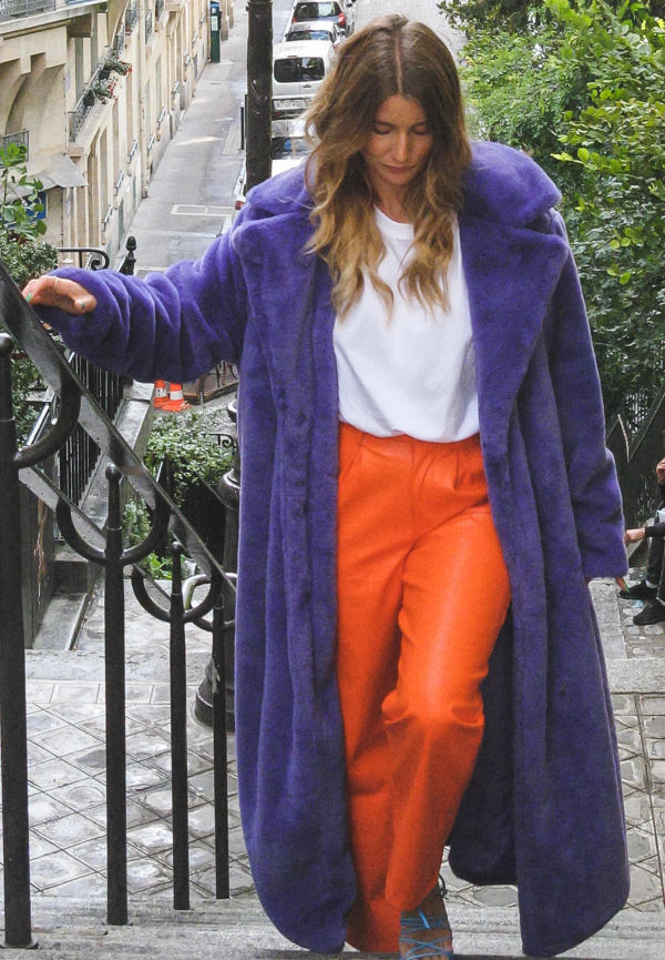 Karoline Dall x NA-KD PU-byxor - Orange