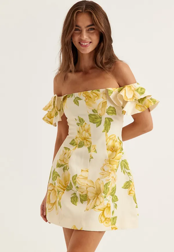 Kenzie Off Shoulder Ruffle Min