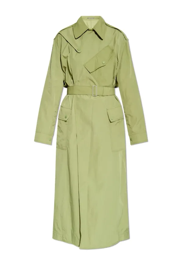 Kenzo, Kappa, Dam, M, Polyester, Trenchcoat med bälte