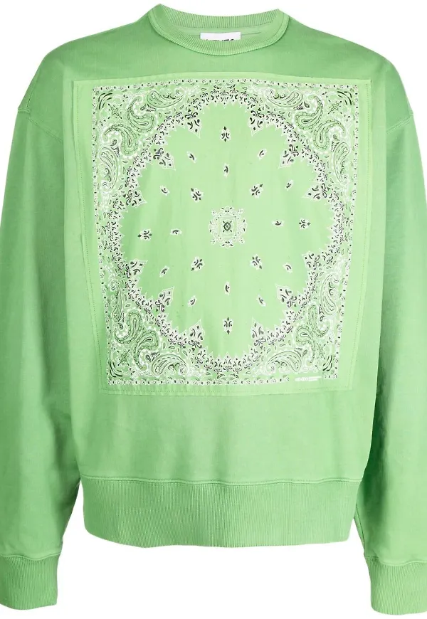 Kenzo bandanamönstrad sweatshirt - Grön