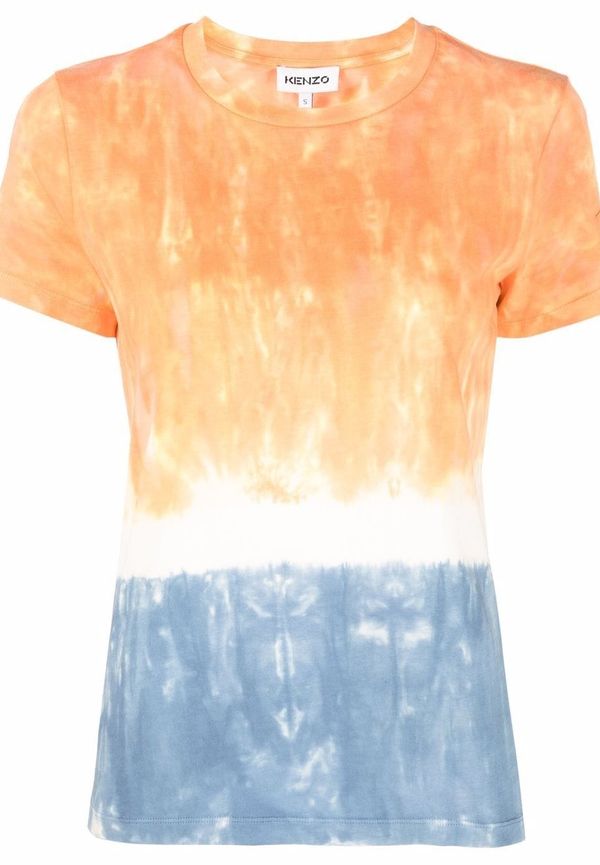 Kenzo batikmönstrad kortärmad t-shirt - Orange