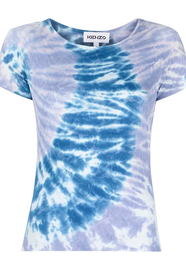 Kenzo batikmönstrad t-shirt - Lila