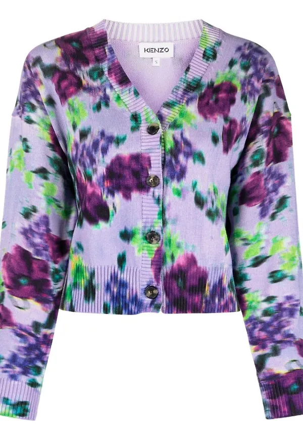 Kenzo blommig kofta - Lila