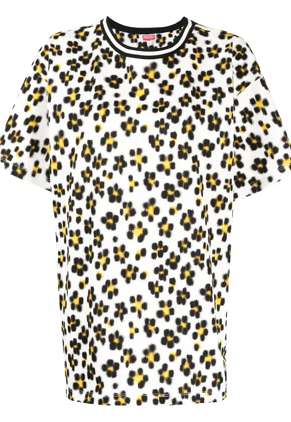 Kenzo blommig t-shirt - Vit