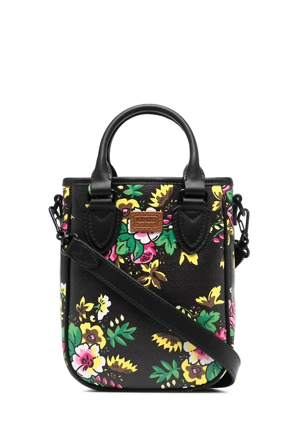 Kenzo blommig totebag - Svart