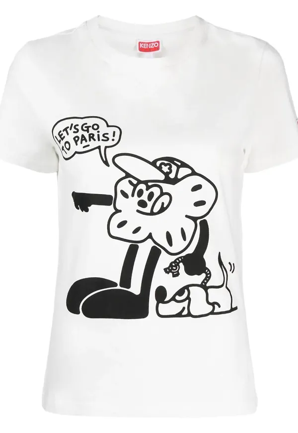 Kenzo Boke Boy Travels t-shirt - Vit