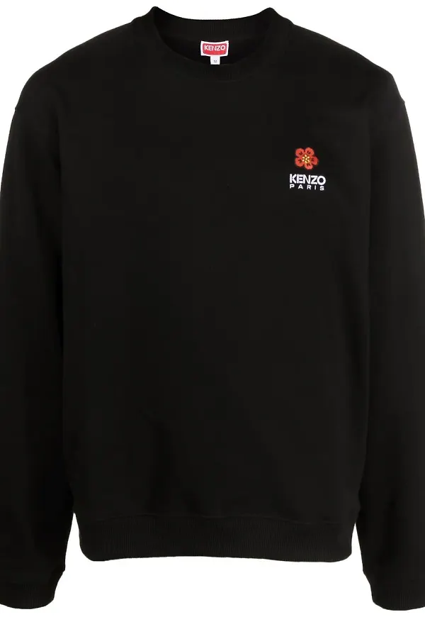 Kenzo Boke Flower broderad sweatshirt - Svart