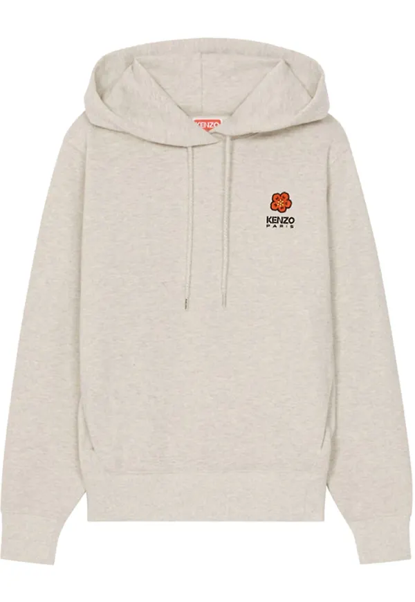 Kenzo Boke Flower Crest Hooded Tröja Grå, Dam