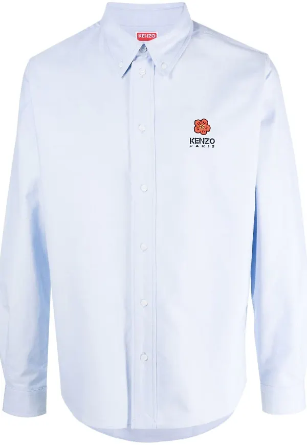 Kenzo Boke Flower långärmad t-shirt - Blå
