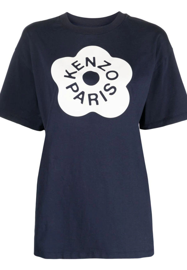 Kenzo Boke Flower t-shirt med tryck - Blå