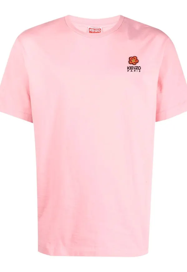 Kenzo Boke t-shirt med märke - Rosa