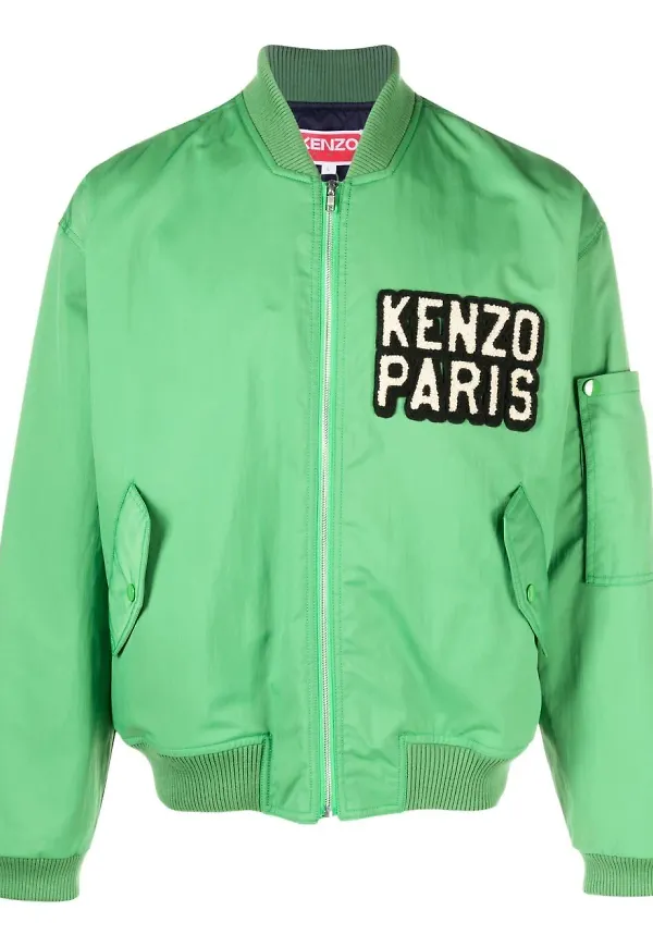 Kenzo bomberjacka med elefant - Grön