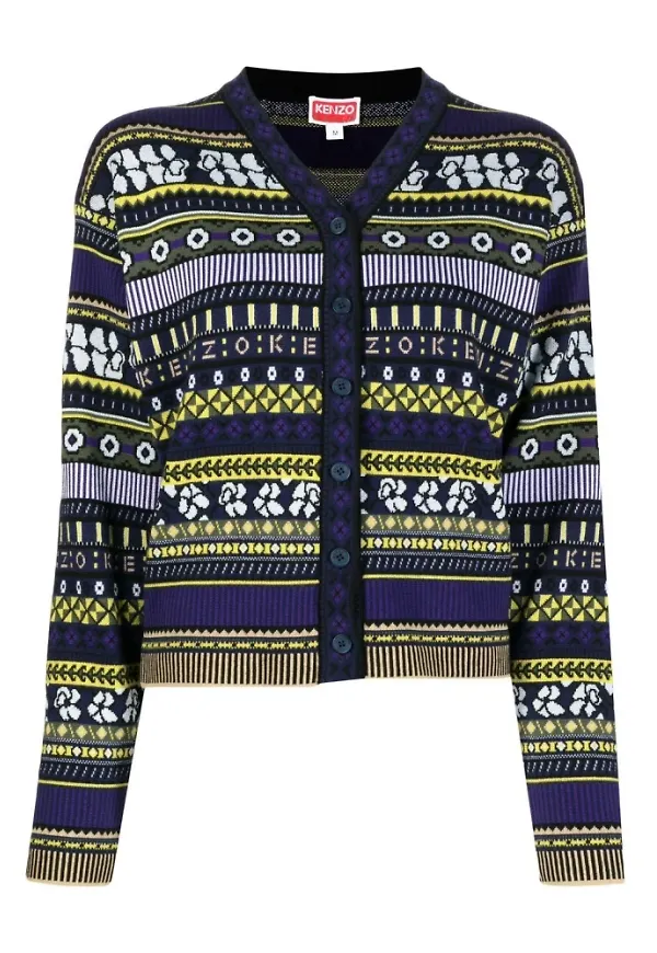 Kenzo Cardigans Blå, Dam