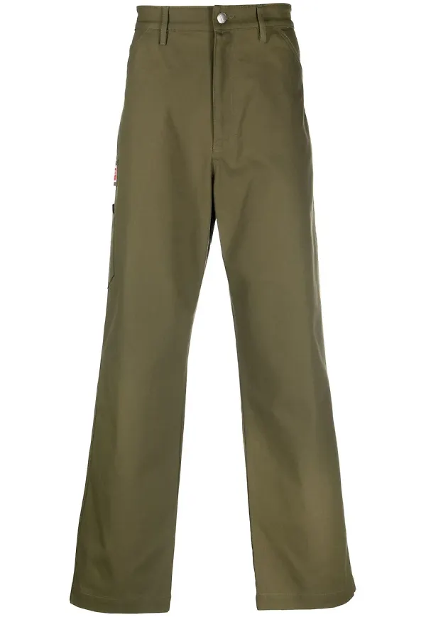 Kenzo chinos med panel - Grön