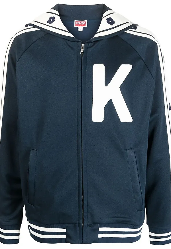 Kenzo collegejacka med elefanttryck - Blå