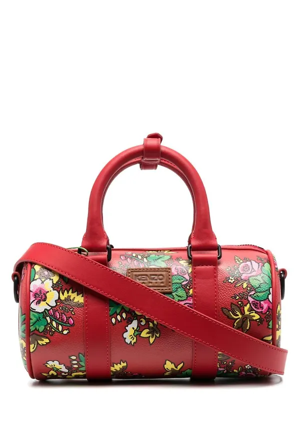 Kenzo Courier Pop-Bouquet liten väska - Röd