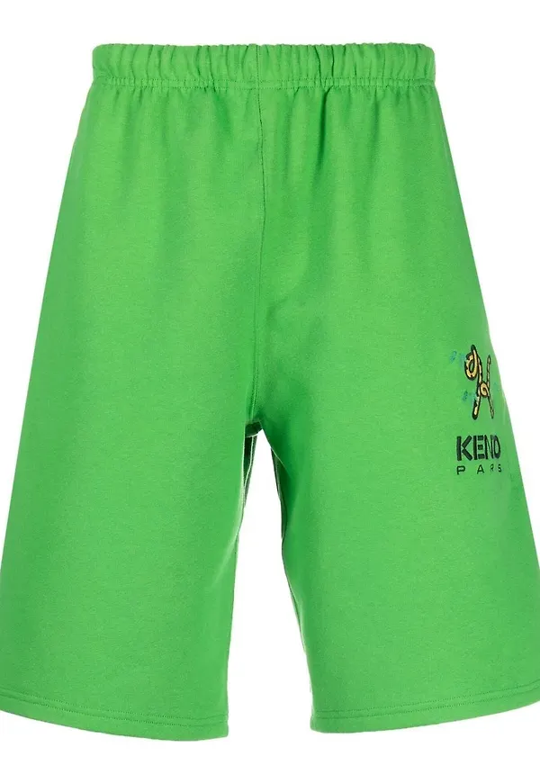 Kenzo elastiska träningsshorts - Grön