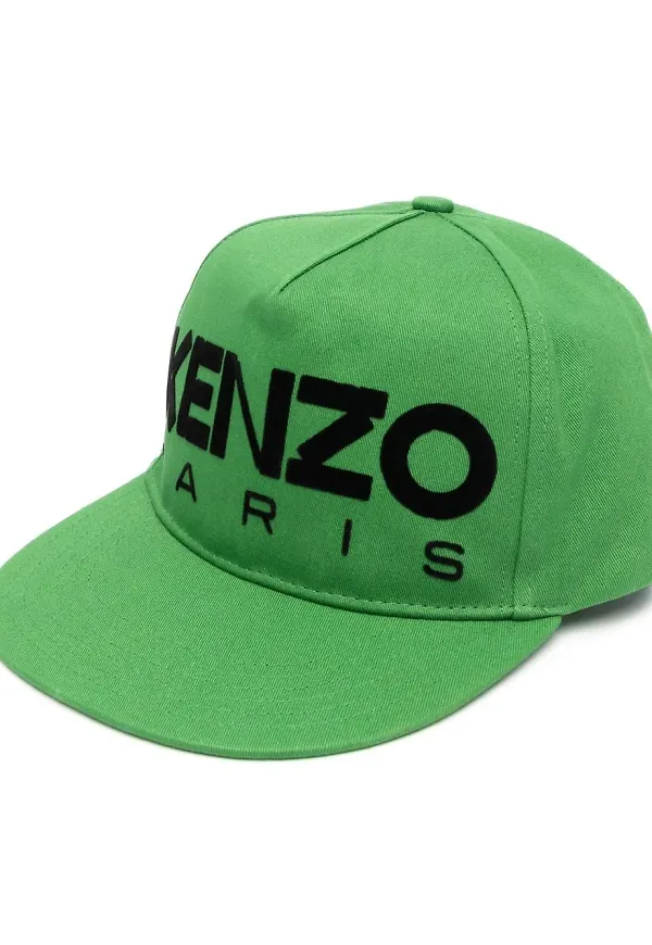 Kenzo embroidered-logo cap - Grön