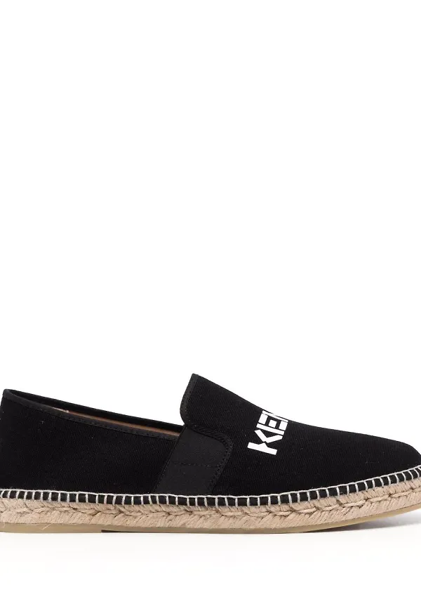 Kenzo espadrillos med logotyp - Svart