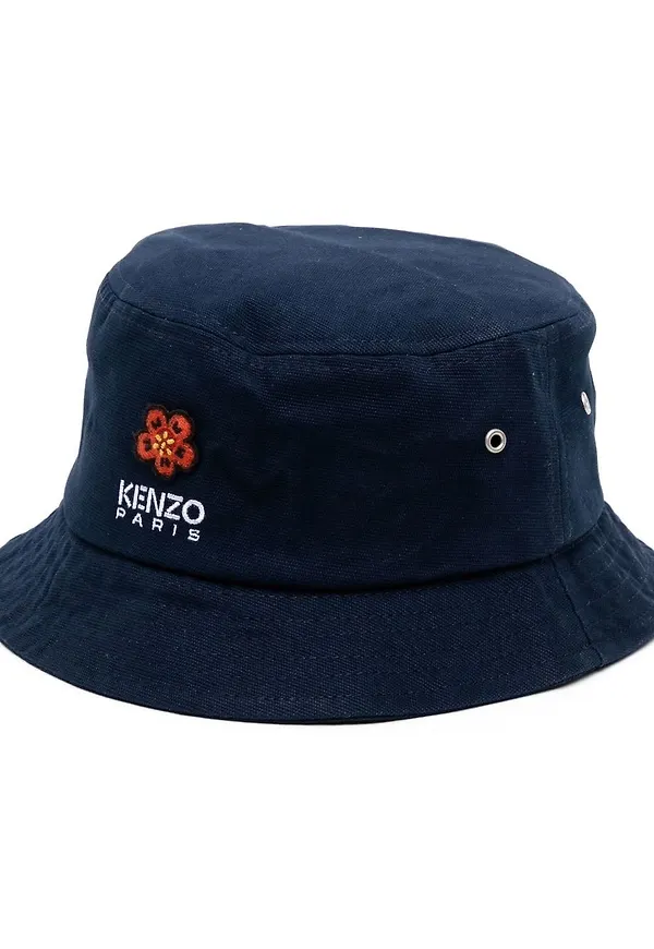 Kenzo fiskehatt med broderad logotyp - Blå