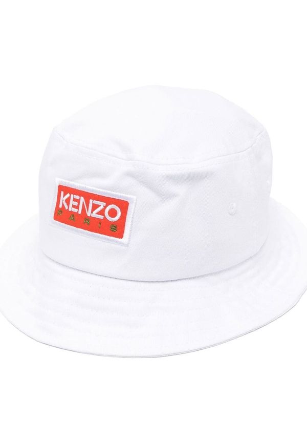 Kenzo fiskehatt med logotypmärke - Svart