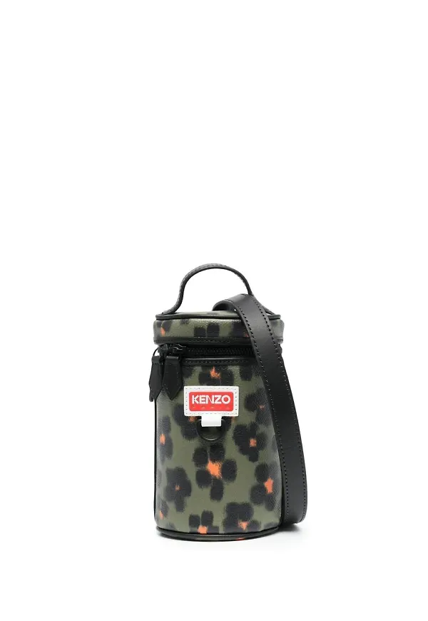 Kenzo Hana leopardmönstrad väska - Grön