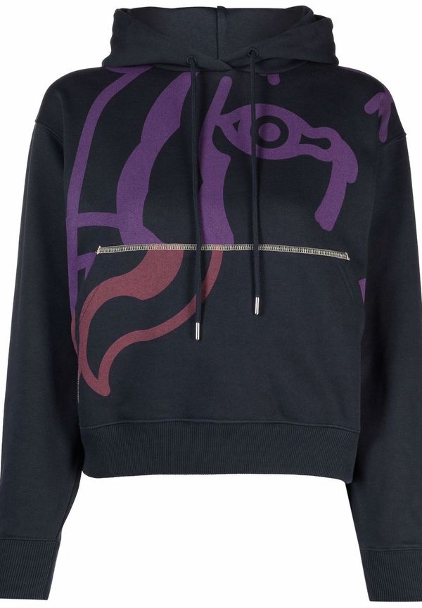 Kenzo hoodie med grafiskt tryck - Blå