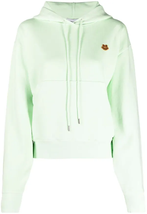 Kenzo hoodie med tigermotiv - Grön