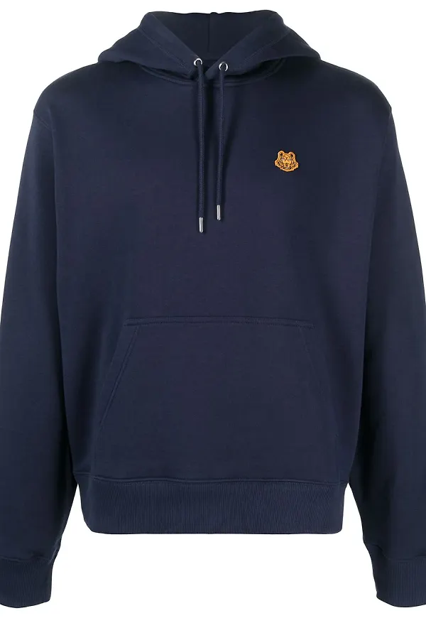 Kenzo hoodie med tigermärke - Blå