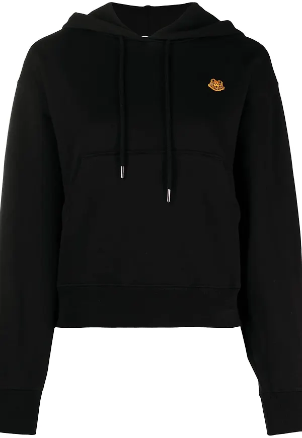 Kenzo hoodie med tigermärke - Svart