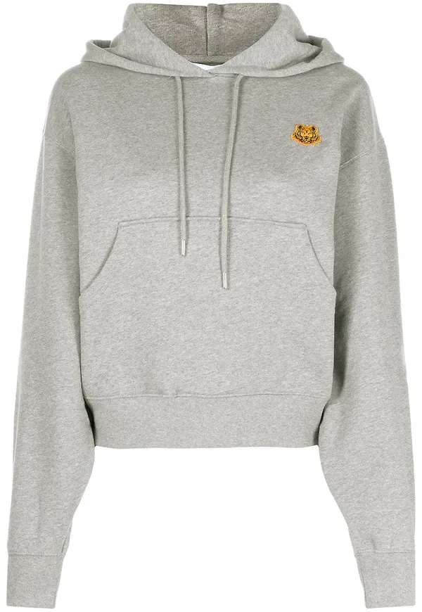 Kenzo huvtröja med tigermotiv - Grå