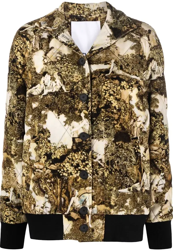 Kenzo jacka med abstrakt tryck - Neutral