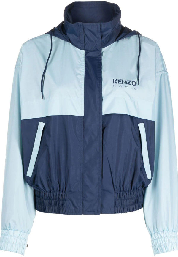 Kenzo jacka med huva - Blå