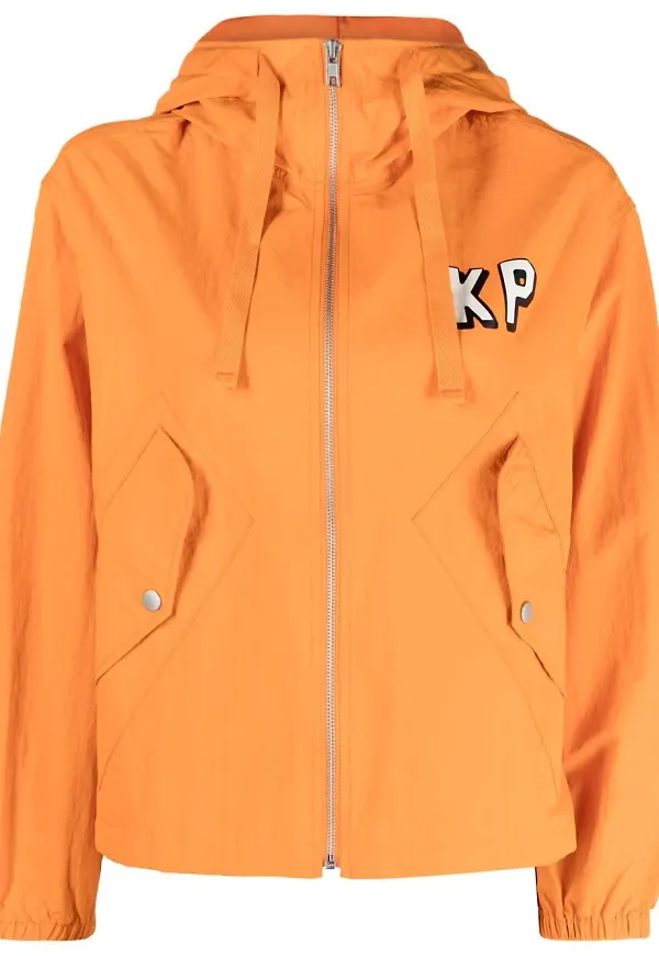 Kenzo jacka med huva - Orange
