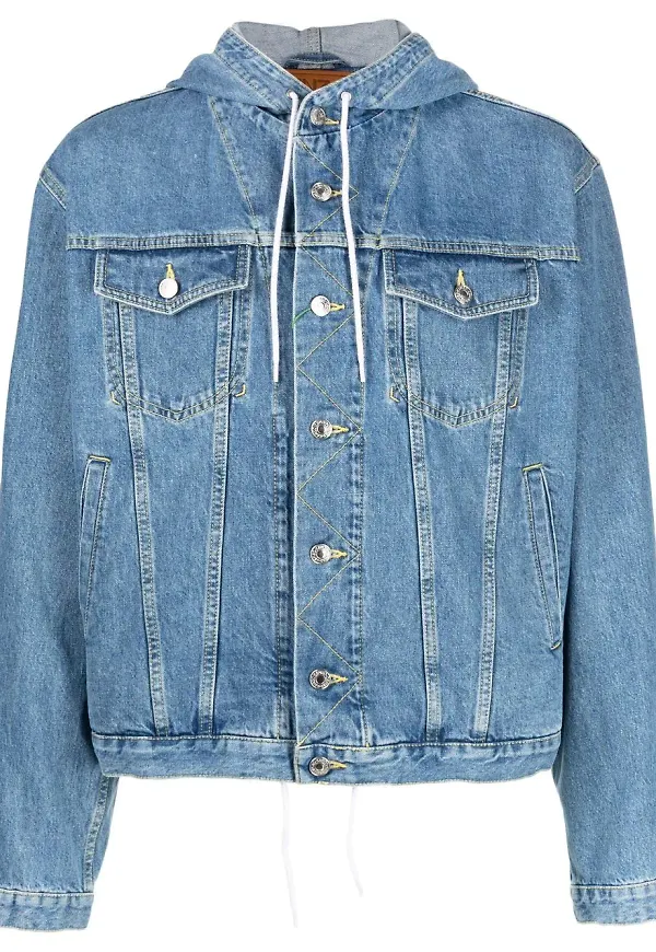 Kenzo jeansjacka med huva - Blå