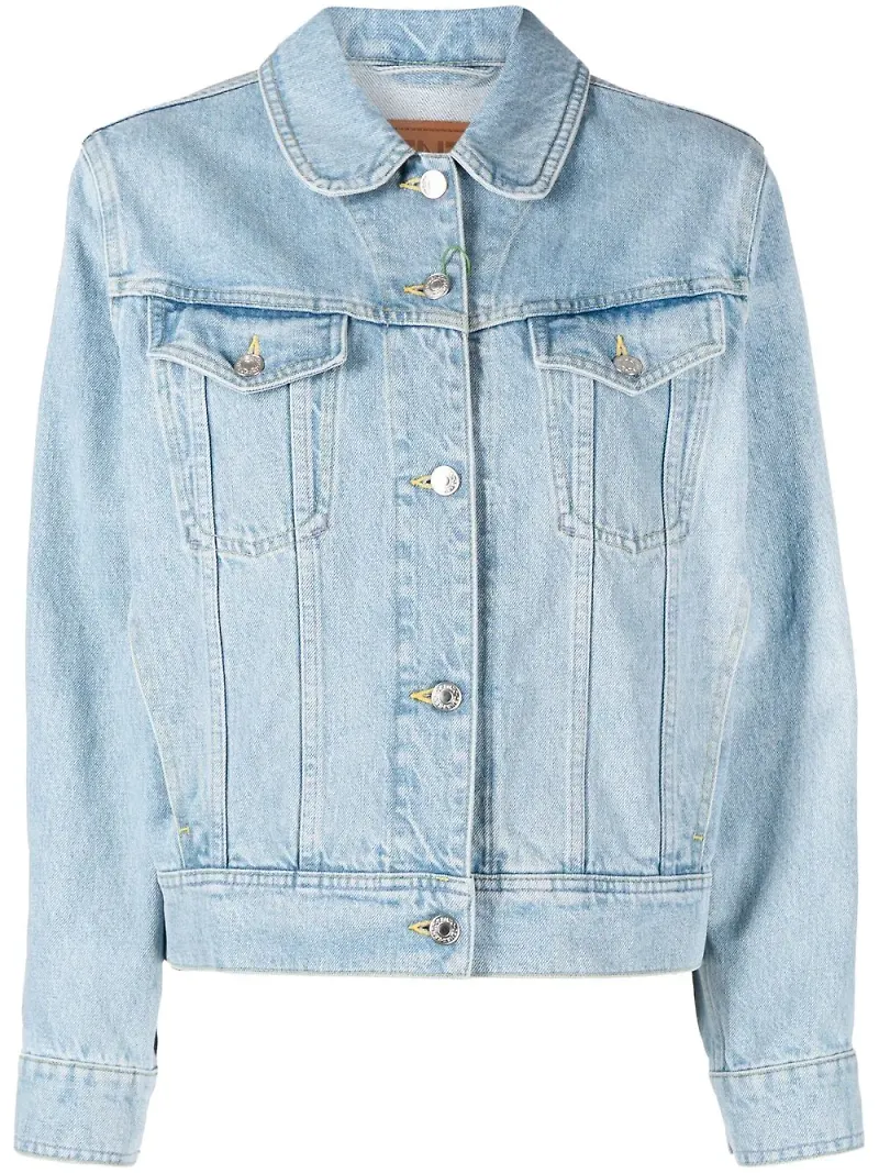 Kenzo jeansjacka med vallmomönster - Blå
