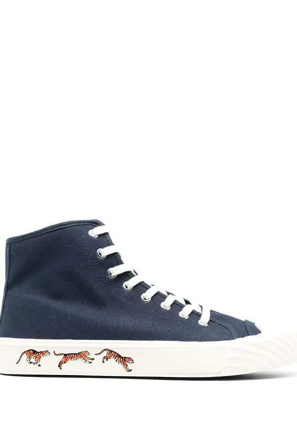 Kenzo Kenzoschool höga sneakers - Blå