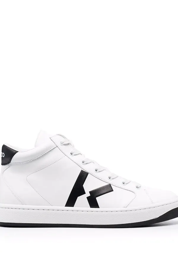 Kenzo Kourt K höga sneakers - Vit