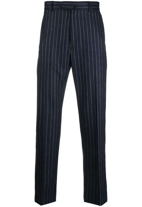 Kenzo kritstrecksrandiga slacks - Blå