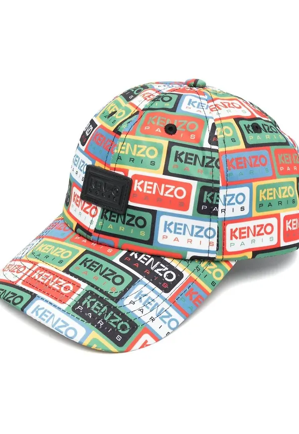 Kenzo logo-print baseball cap - Svart