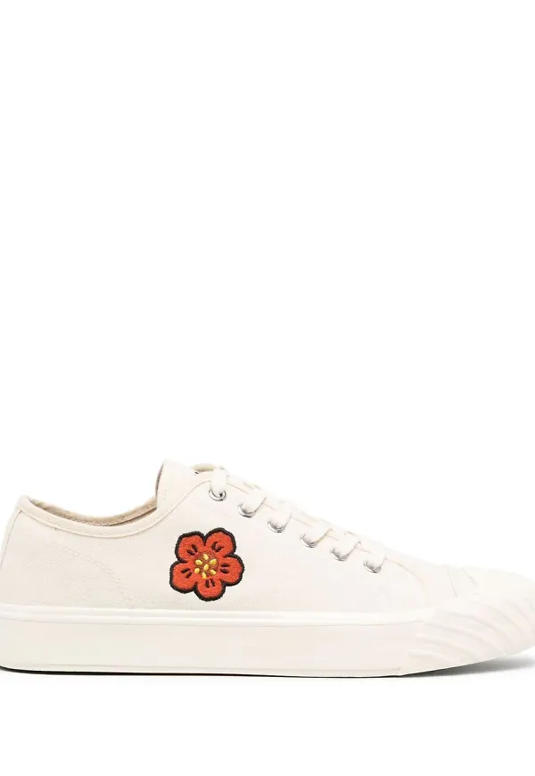 Kenzo låga sneakers med brodyr - Vit