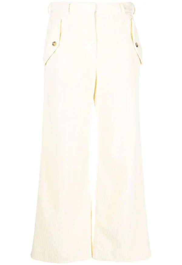 Kenzo manchesterbyxor med ficka - Neutral