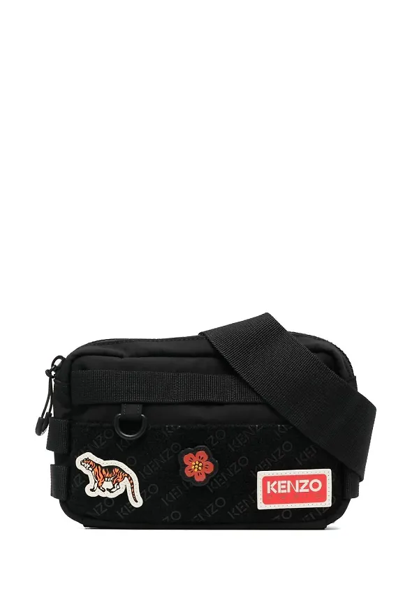 Kenzo midjeväska med djungelmärke - Svart