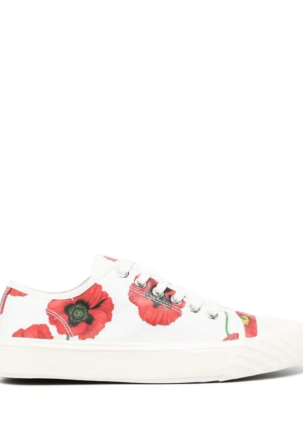 Kenzo mönstrade sneakers - Vit