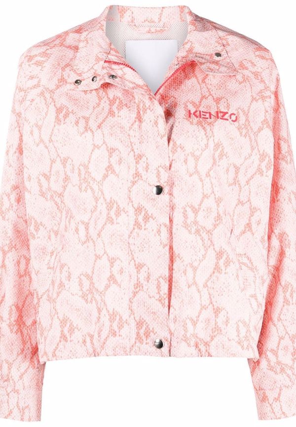 Kenzo ormskinnsmönstrad jacka - Röd